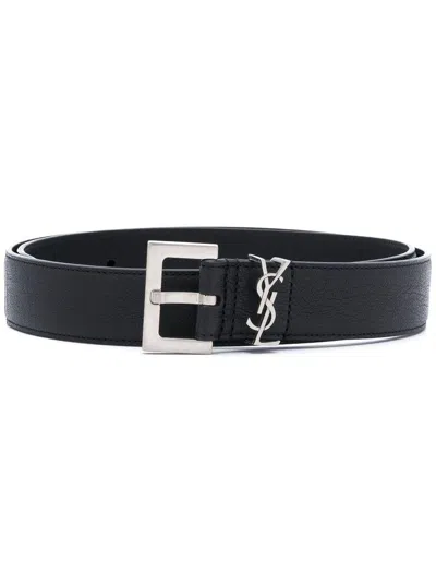 Saint Laurent Cassandre Belt Square Buckle Accessories