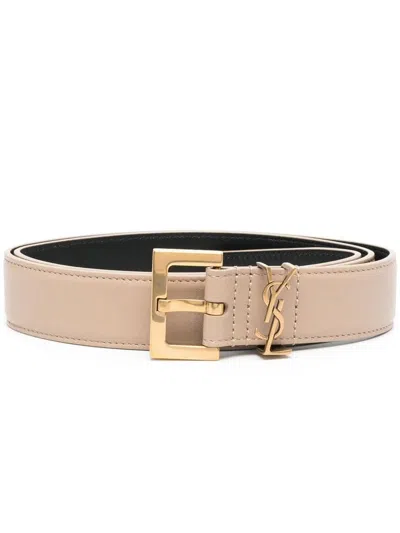 Saint Laurent Cassandre Belt With Square Buckle