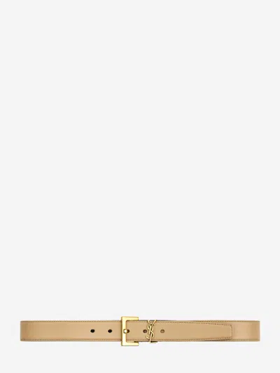 Saint Laurent Cassandre Belt With Square Buckle