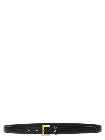Saint Laurent Cassandre Belts Black