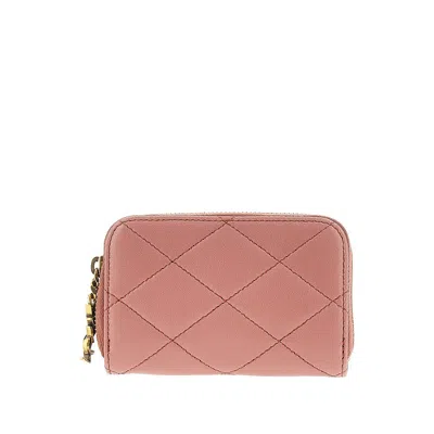Saint Laurent 'cassandre Bijou' Leather Coin Purse In Pink