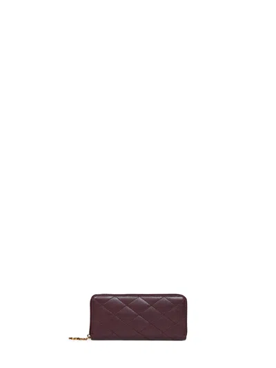 Saint Laurent Cassandre Bijou Wallet In Bordeaux