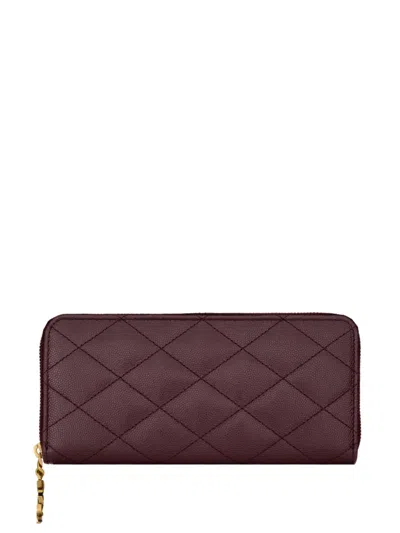 Saint Laurent Cassandre Bijou Wallet In Pink