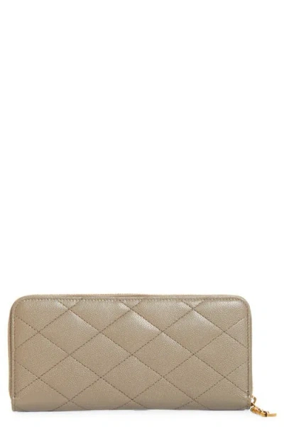 Saint Laurent Cassandre Bijou Zip Wallet In Brown