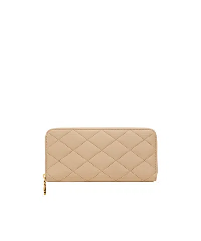 Saint Laurent Cassandre Bijou Zipper Wallet In Brown