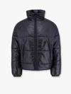 Saint Laurent Cassandre Padded And Quilted Nylon Jacket In Black