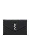 Saint Laurent Cassandre Black Envelope Chain Clutch Bag