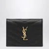 Saint Laurent Cassandre Black Grain De Poudre Card Holder