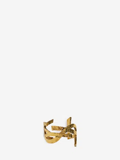 Saint Laurent Cassandre Bracelet In Gold