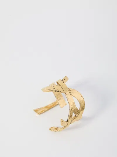 Saint Laurent Cassandre Bracelet In Gold