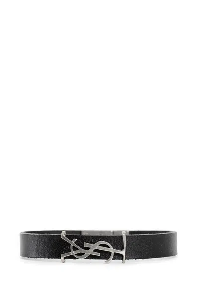 Saint Laurent Man Black Bracelets