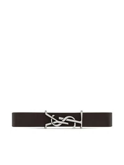 Saint Laurent "cassandre" Bracelet In Black