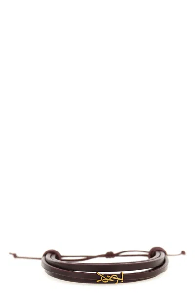 Saint Laurent 'cassandre' Bracelet In Neutral