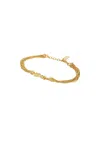 Saint Laurent Cassandre Bracelet In Dore