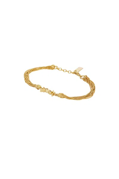 Saint Laurent Cassandre Bracelet In Dore