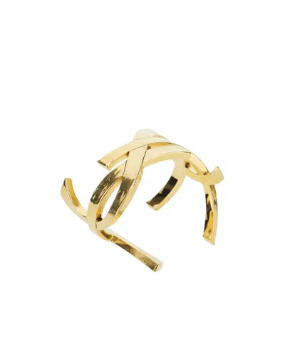 Saint Laurent Cassandre Bracelet In Gold