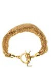 Saint Laurent Cassandre Bracelet In Gold