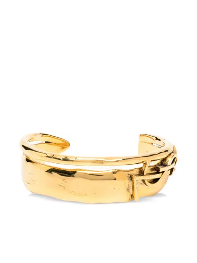 Saint Laurent Cassandre Bracelet In Gold