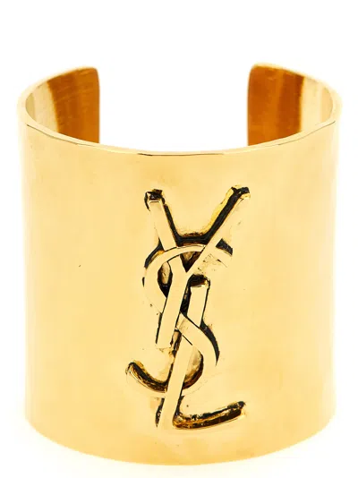 Saint Laurent 'cassandre' Bracelet In Gold