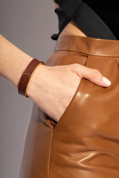 Saint Laurent ‘cassandre' Bracelet In Gold
