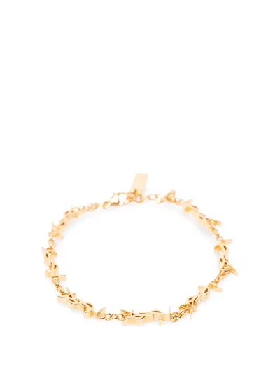 Saint Laurent `cassandre` Bracelet In Metallic
