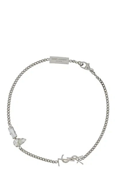 Saint Laurent Armband "cassandre" In Silver