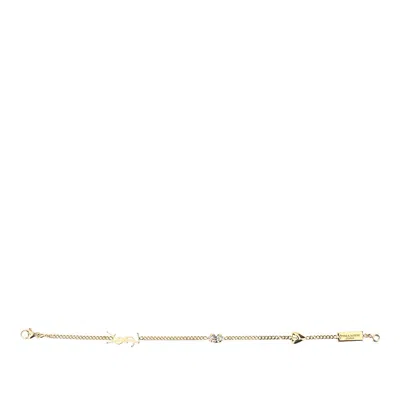 Saint Laurent 'cassandre' Bracelet With Charms In Gold