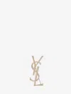 Saint Laurent Cassandre Brooch In Gold