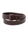 Saint Laurent 'cassandre' Brown Belt With Logo Detail In Leather Man In Multicolor