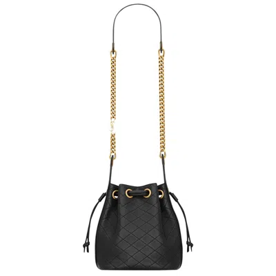 Pre-owned Saint Laurent Cassandre Bucket Bag In Lambskin 'nero' | Black | Women's Size Onesize