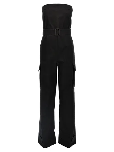 Saint Laurent 'cassandre' Bustier Jumpsuit
