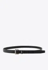 SAINT LAURENT CASSANDRE CALF LEATHER BELT