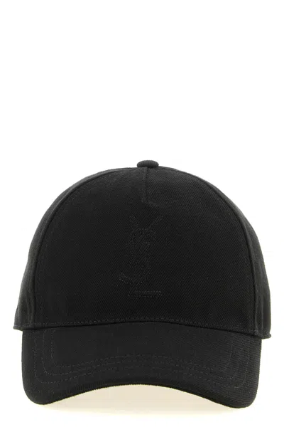 Saint Laurent 'cassandre' Cap In Black
