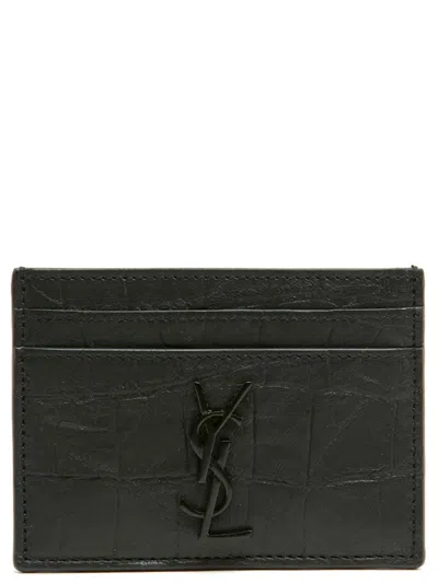 Saint Laurent 'cassandre' Card Holder In Pattern