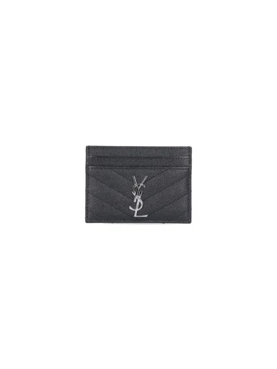 Saint Laurent "cassandre" Card Holder – Black