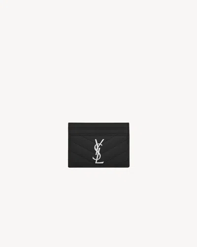 Saint Laurent Cassandre Card Holder Black