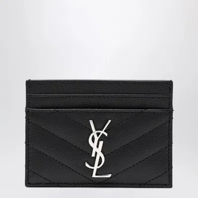 Saint Laurent Cassandre Card Holder Black