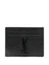 Saint Laurent Cassandre Card Holder With Ysl Logo In Multi