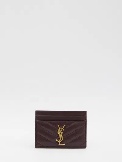 Saint Laurent Cassandre Cardholder In Red