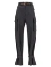 Saint Laurent Cassandre Cargo Pants In Gray