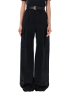 Saint Laurent Cassandre Cargo Trousers In Black