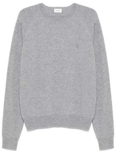 SAINT LAURENT SAINT LAURENT "CASSANDRE" CASHMERE CREW-NECK SWEATER