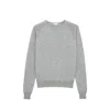 Saint Laurent Cassandre Cashmere Sweater In Blue