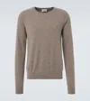 Saint Laurent Cassandre Cashmere Sweater Men In Neutral