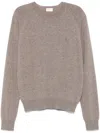 Saint Laurent Cassandre Cashmere Sweater Men In Neutral