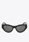 Saint Laurent Cassandre Cat-eye Sunglasses In Gray