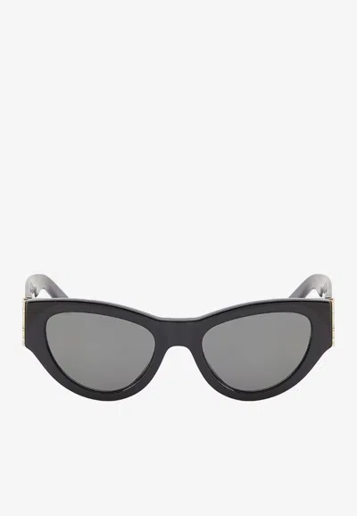 Saint Laurent Cassandre Cat-eye Sunglasses In Green