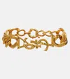 Saint Laurent Cassandre Chain Bracelet In Gold