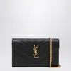 Saint Laurent Black Cassandre Chain Clutch Bag Women In Black