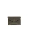 Saint Laurent Cassandre Chain Clutch Bag In Green